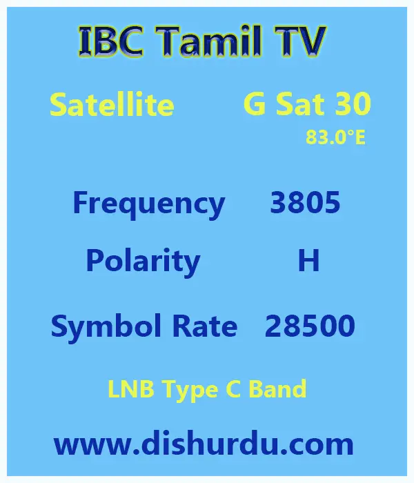 IBC-Tamil-TV -Frequency