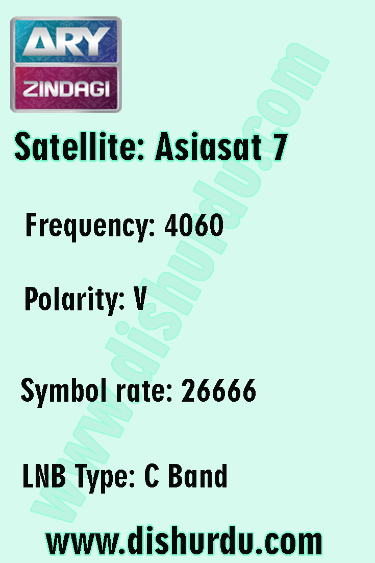 ARY Zindagi TV Frequency