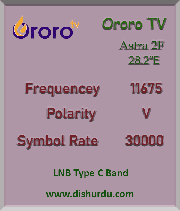 ororo-tv-frequency